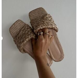 NWT Princess Polly SHORESIDE SANDALS NATURAL size 6